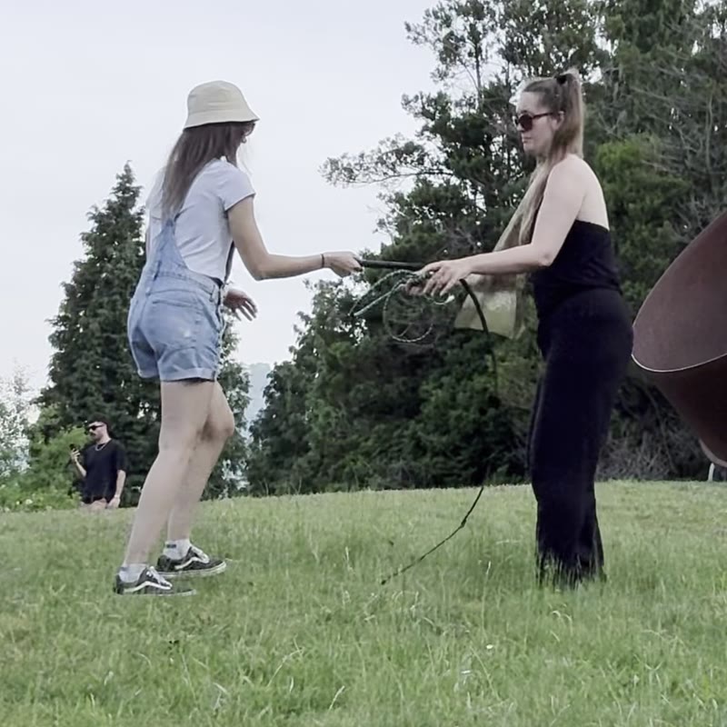 A SVIRA whip session outdoors